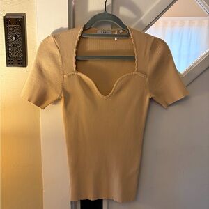 Elegant Cream Women's Top